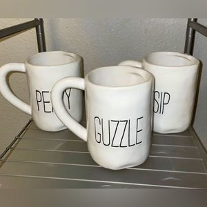 Mud Pie mugs (set of 3) - NWOT